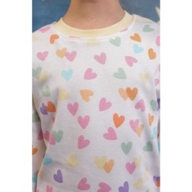 Resim Perendi Kız Çocuk %100 Pamuk Pijama Takımı 