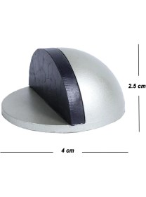 Resim Nzb Yarımay Kapı Stoperi Tamponu Kendinden Yapışkanlı Kapı Stopu Gri 10 Adet 