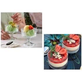 Resim Elysia Ayaklı Kadeh - Dondurmalık - Paşabahçe Kase Çerezlik Sunum Seti 16 Parça 