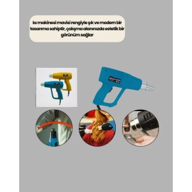 Resim Zemira 2000W Sıcak Hava Üfleme Tabancası Seramik Rezistanslı Profesyonel 