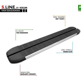 Resim Dacia Jogger S-line Krom Yan Basamak 213 Cm 2022 Üzeri 