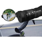 Resim Xuweiwei Small Rearview Mirror Road Bike Abs Malzeme Silikon Tasarım 360 Derece Dönebilir Geniş Açılı Siyah Konveks Lens Evrensel Uyumlu 