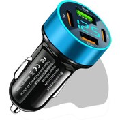 Resim Maerknon 66w 4 Port Usb C Araç Şarj Cihazı Qc3.0 Hızlı Şarj İphone Uyumlu Samsung Huawei Xiaomi İçin Dedistribütör Garantili 
