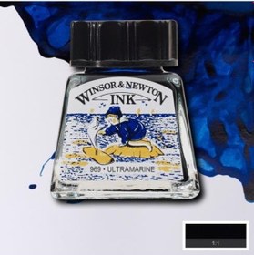 Resim Winsor & Newton Drawing Ink Çini Çizim Mürekkebi 660 Ultramarine 