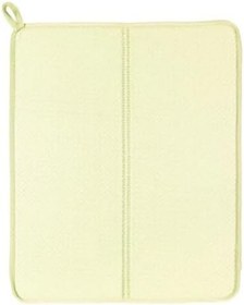 Resim Bulaşık Kurutma Matı Tezgah Üstü Bulaşık Suyu Emici 44x33cm Kurutucu Bulaşık Altlığı (Krem, 17cmx13cm) 