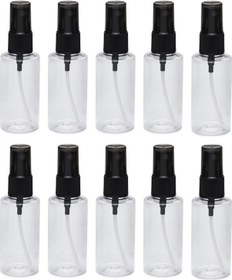 Resim 50Ml - 10 Adet - Şeffaf Boş Plastik Pet Şişe 