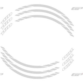 Resim GP Kompozit Honda Dio 2021-2025 Uyumlu Jant Şeridi Reflektif Gri 