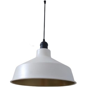 Resim Rys Retro Metal Dekoratif Beyaz Içi Gold Siyah Duylu Tekli Sarkıt (536632686) 