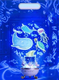 Resim Uyku Arkadaşı Çocuk Gelişimi Galaksi Çok Figürlü Projektör Gece Lambası Hoparlörlü Doğum Günü Temalı Çok Renkli 