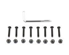 Resim Yunboo 29mm Siyah Gövde Uçlu Kaykay Vida Seti - 8 Adet Vida + 1 Adet Anahtar, Yüksek Dayanımlı Çelik, Skateboard Ve Longboard İçin Güvenli Bağlantı 