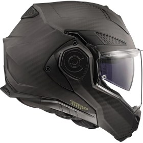 Resim Ls2 Advant x Karbon Çenesi Arka Açılan Kask (Mat Siyah) 
