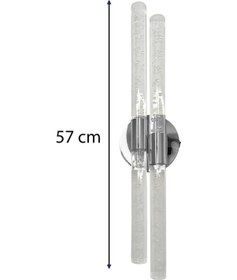 Resim Bh Bubblelight Dubble Şik Ve Zarif Modern Led Duvar Aplik Gümüş Elektrikli Gümüş 