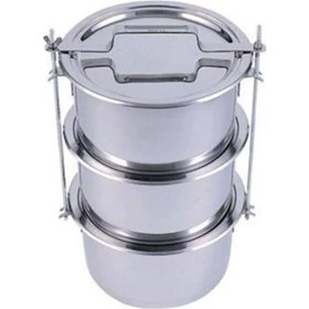 Resim Messan Çelik Sanayi 28*14 Cm 3'Lü Krom Çelik Sefer Taşı 