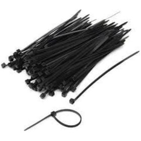 Resim Tork Kablo Bağı Cırt Kelepçe 4,8 Mmx250 Mm Siyah 100 'lü Paket 