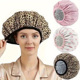 Resim Kendinden Isıtma Saç Bakım Kapağı - Derinlemesine Kondisyon, Duş & Spa Kullanımı için Kalınlaştırılmış Teneke Folyo Şapka - Berberler & Ev Stilistleri için Mükemmel, Saç Bakım Kapağı 