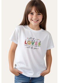 Resim Fyk Kids Kız Çocuk Basic Baskılı T-shirt Çok Renkli 