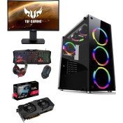 Resim Queen Ryzen5 5600X 16GB Ddr4 / Asus 5700XT 8gb / 512GB M2 SSD /23.6”asus VG24VQR 165HZ 1ms Monitör Oyuncu Bilgisayar 