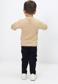 Resim Cloudy Kids Erkek Çocuk Bisiklet Yaka Triko Kazak 