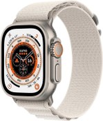 Resim Apple Watch Ultra 49mm GPS+Cellular Titanyum Kasa Yıldız Işığı Alpine Loop - Small MQFQ3TU/A (Apple Türkiye Garantili) | Apple Apple