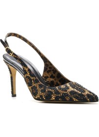 Resim Sofia Baldi Denre Leopar Tekstil Kadın Stiletto & Abiye 
