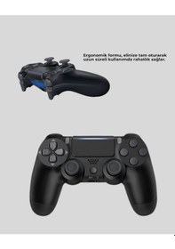 Resim Kablosuz Ps4 Oyun Kolu Çift Motor Titreşimli Semeglbl - 63 Uzun Batlı 