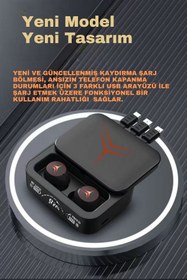 Resim Polygold M88 Plus Enc ve Powerbank Özellikli Kablosuz Dokunmatik Kulakiçi Bluetooth Kulaklık 