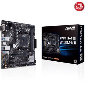 Resim Asus B450M-K II AMD B450 AM4 DDR4 4400 MHz Masaüstü Anakart 