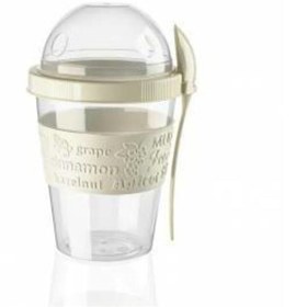 Resim Kingshark Take’n Go Kapaklı Kaşıklı Hazırla Ve Çık Meyveli Yoğurt Kabı 