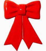 Resim Bow Fiyonk Seramik Kaşıklık - Kırmızı 