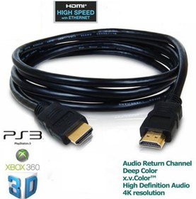 Resim Sony PS3 Playstation 3 HDMI Kablo 1.8 M Altın Uçlu HDMI Kablo 3D 