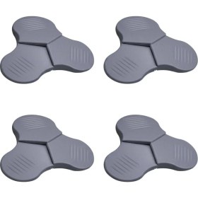Resim Ecovibe 3 Kademeli Silikon Kapı Stoperi 4'lü Set 