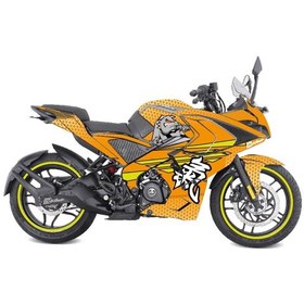 Resim Bajaj Rs200 Dog Turuncu Sarı Parçalı Kaplama Modeli 