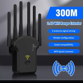 Resim OEKE WiFi Sinyal Yükseltici - Çift Bantlı 2.4G/5GHz Yayıcı, 6 Anten ile, WiFi 6-1200Mbps Desteği, Ethernet Portu, Uzun Menzilli Kablosuz Ağ Genişletici, Ev Kullanımı için, Avrupa Standart Fiş, Voltaj Aralığı 110V-240V, Pil Gerektirmez, Avrupa Standart Fiş 