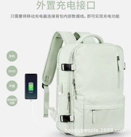 Resim Pazly Saklama Cantası - Üniversite Öğrencisi Bilgisayar Çantası - Erkek & Kadın - Seyahat Sırt Çantası - Makaron Omuz Çantası 