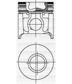 Resim Yenmak Motor Piston Segman Ducato-master-boxer-jumper-movano 2.8 Td 94.40 Çap Std Çukur IS00-YENMAK 31-03690-000 