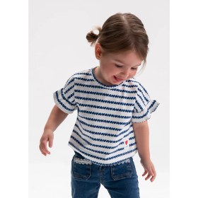 Resim Mayoral Kız Bebek Oversize Tshirt Mavi 