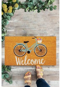 Resim Bisikilet, Desenli Kapı Önü Paspası, Dijital Baskı 