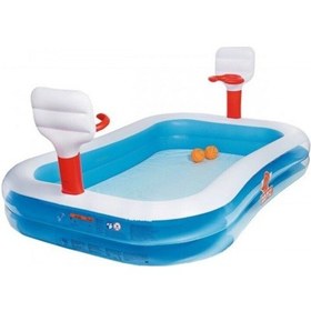 Resim Bestway Basketbol Potalı Havuz 254 x 168 x 102 CM Çok Renkli 