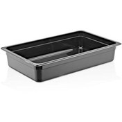 Resim GastroPlast GN 1/1-100 mm Gastronom Küvet, Polikarbon, Siyah 