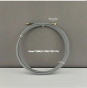 Resim Gaojunshop01 3mm 393 7inch Gri Fiberglass Kablo İtici Çekici Duvar Teli Kılavuzu 