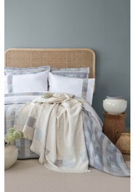 Resim Çift Kişilik Piazza İndigo Timeless Yatak Örtüsü Nevresim Prime Set Indigo 