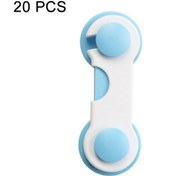 Resim Sones 20 Adet Çocuk Ev Gardırop Açılmayan Emniyet Kilidi Mavi 