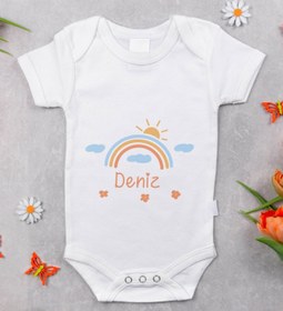 Resim Bitmeyen Kartuş Bk Kids Kişiye Özel Fotoğraflı Bebek Yastık Ve Bebek Body Zıbın Hediye Seti - Model 19 