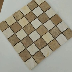 Resim Cilalı Mix Traverten 5x5 Mozaik - Outlet 