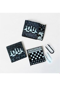 Resim Mini Kare Satranç Takımı 8 Cm Taş Toplama Pensli, Taşınabilir Eğitici Zeka Oyunu 