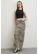 Resim Leopar Desenli Verev Etek Ekru Ekru 