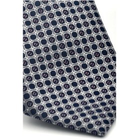 Resim Gaffy Füme Karışık Desenli Gri Dokuma Kumaş Mendilli Slim Fit Kravat // Sdk-2502-4 Gri 