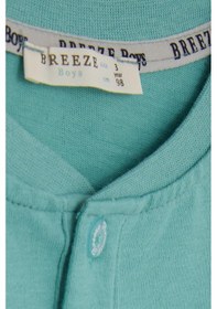 Resim Breeze Erkek Bebek Uzun Kollu Tişört Cepli Düğmeli Armalı 9 Ay-3 Yaş, Mint Yeşili-mint Yeşili Mint Yeşili 