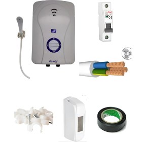Resim Damla Elektrikli Şohben 9 mt Kablolu Set Güçlü Isıtma Kapasitesi İle Su Isıtma 