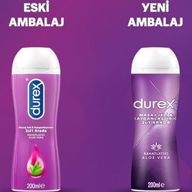 Resim Durex Aloe Vera Özlü Play Kayganlaştırıcı & Masaj Jeli (1 x 200 ml) 